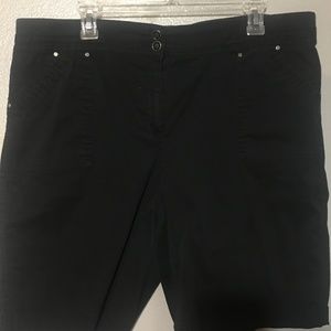 Womens Black Shorts Size 16W
